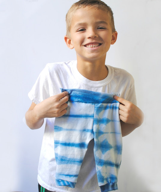 Trash To Couture DIY Baby Track Pants from tshirts