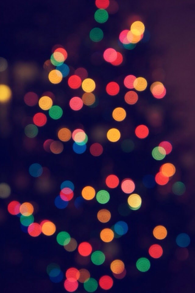 Christmas Tree Bokeh Blur  Galaxy Note HD Wallpaper