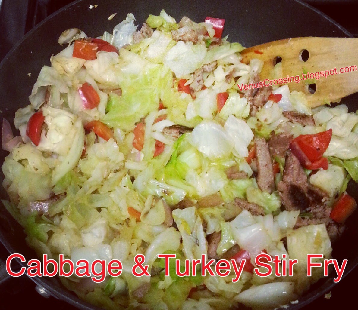 Venus Crossing with Liss Cabbage and Turkey Stir Fry