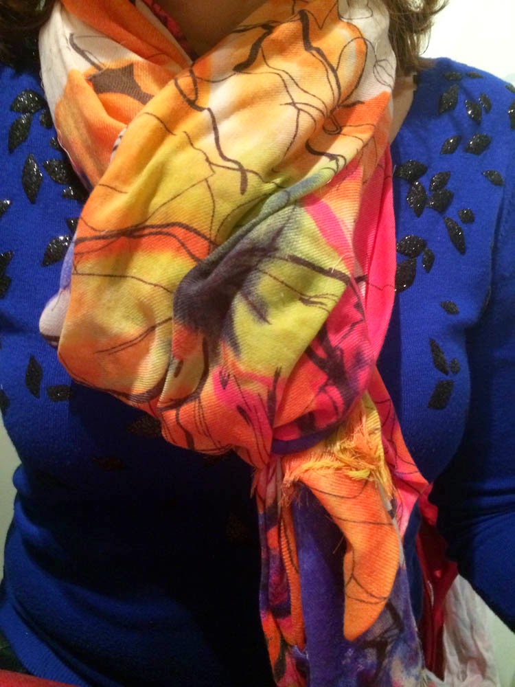fulard mango print floral