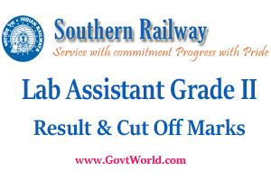 Southern Railway Lab Assistant Gr II Result 2017