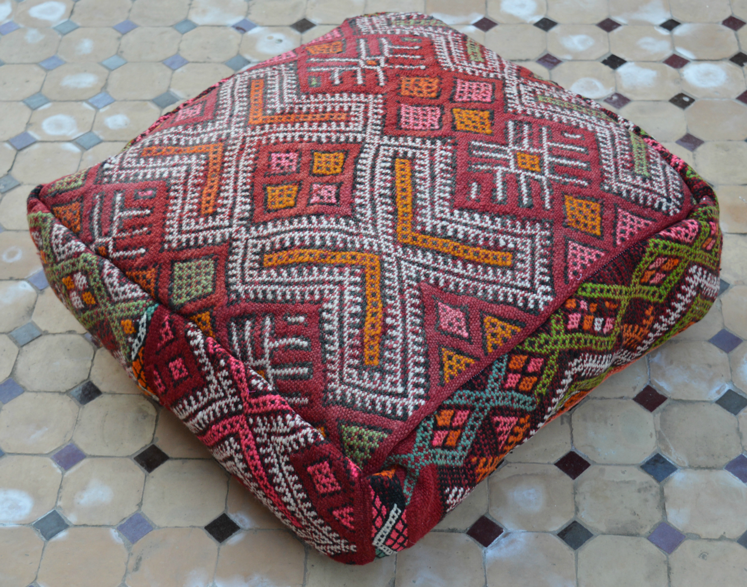 Beyond Marrakech A Little Moroccan Flair With A Kilim Floor Pillow