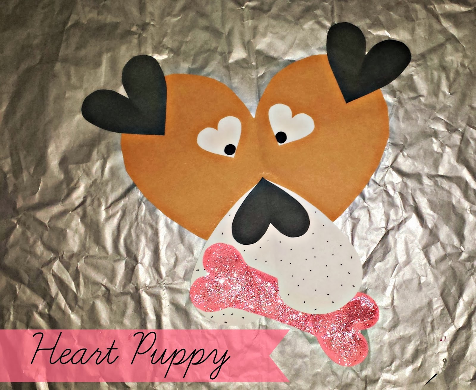 heart puppy dog craft valentines