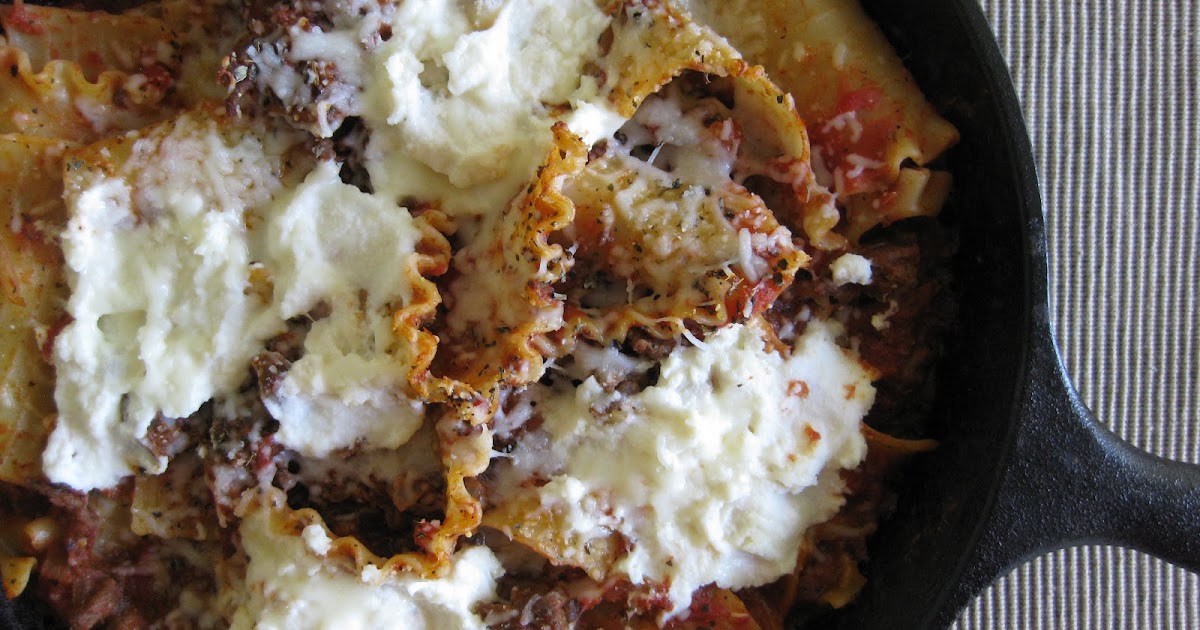 Serves Two Skillet Lasagna