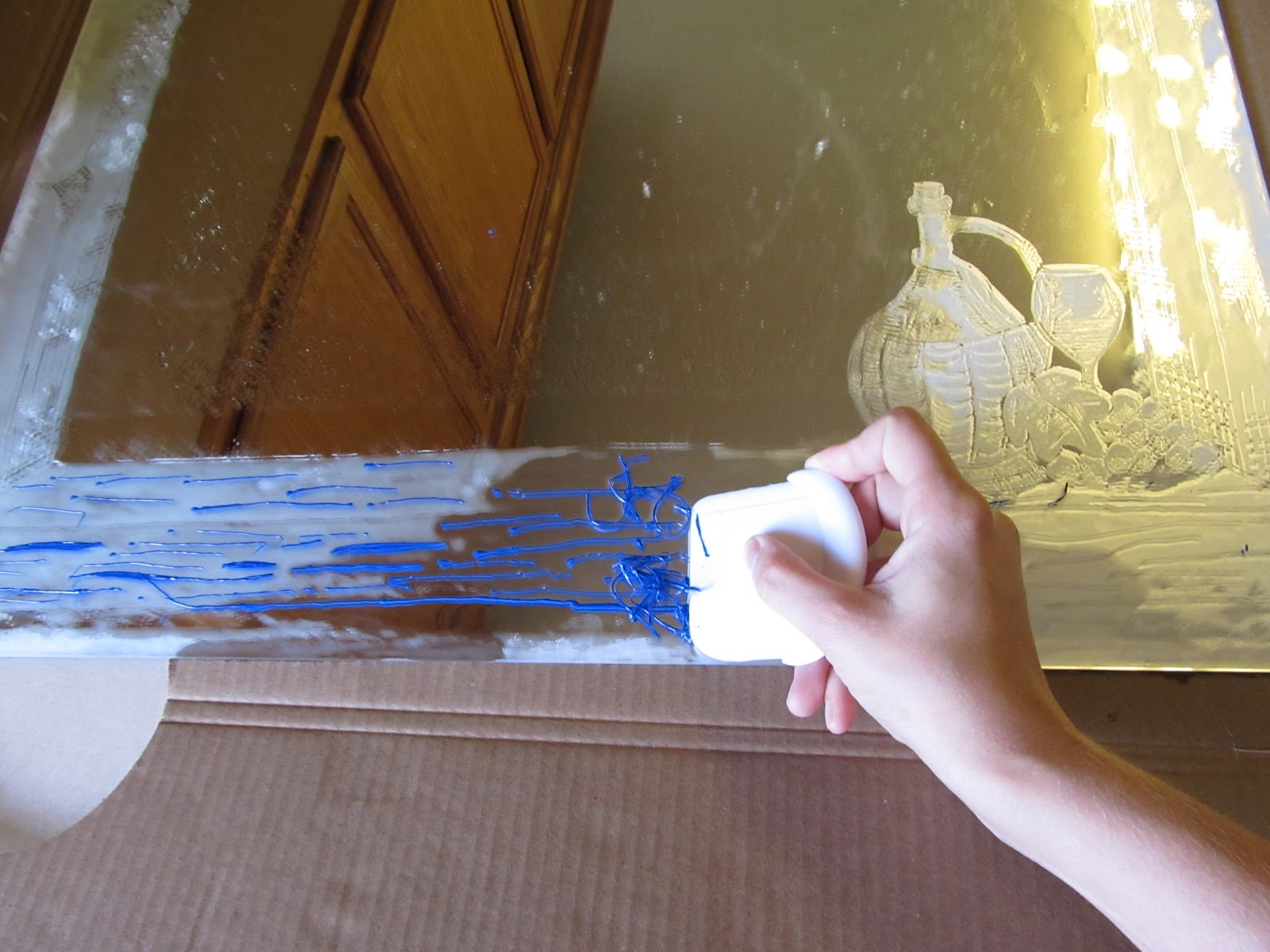 DIY Project Crazy Mirror Etching/Engraving.