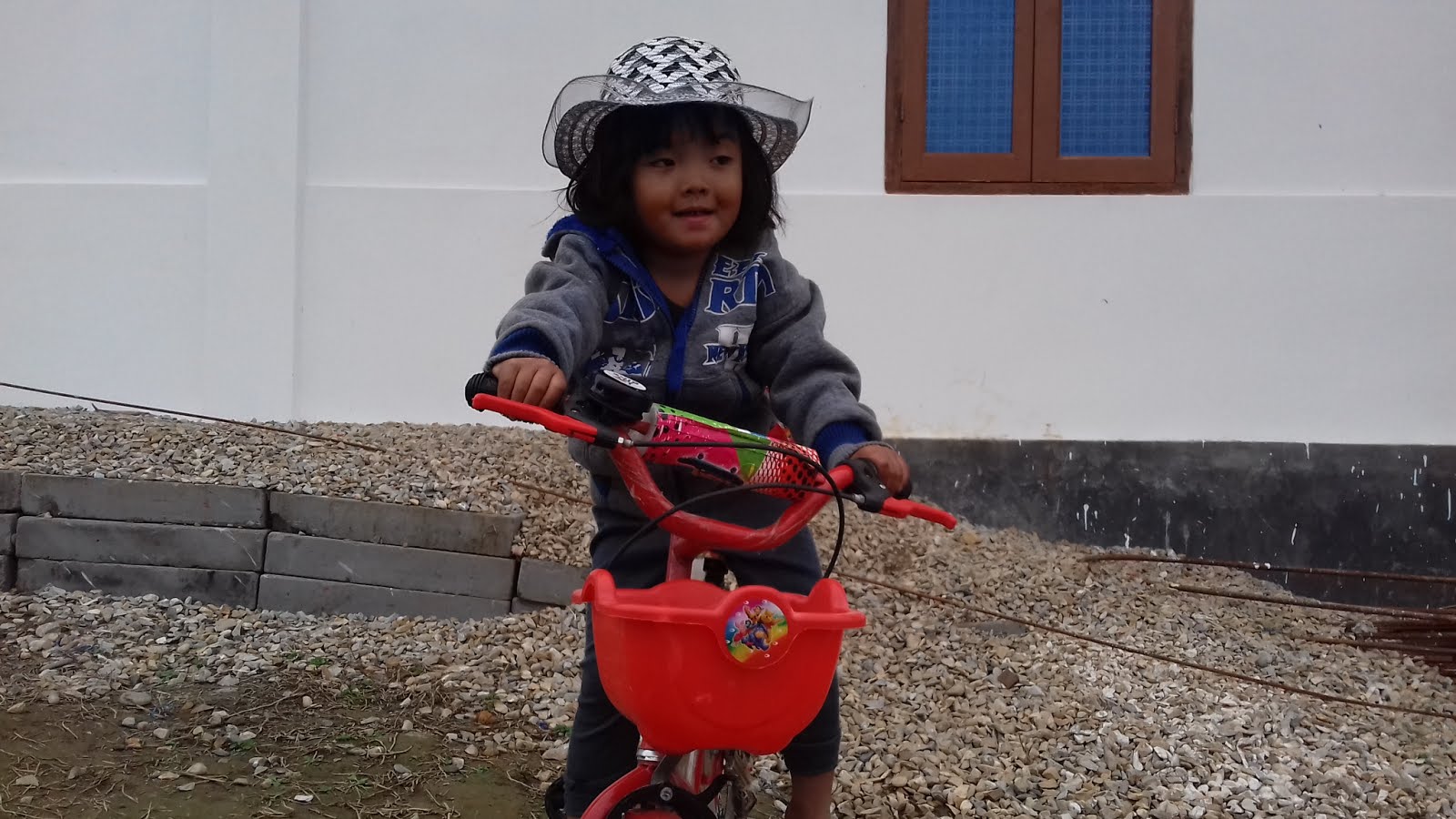 Her first cycling day