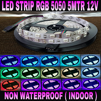 LED Strip RGB 5050 5MTR DC12V IP33