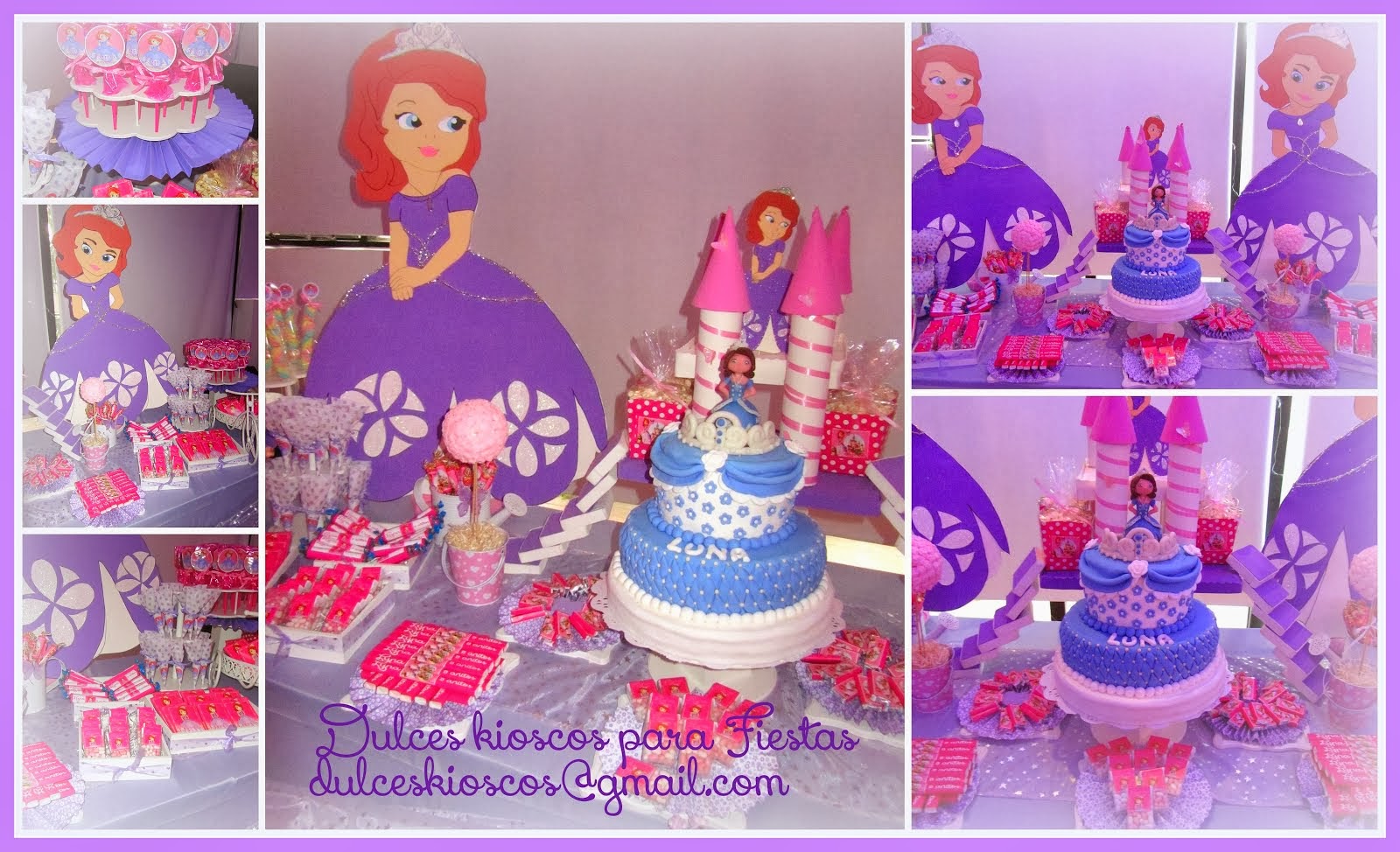 Ambientacion tematica de Princess Sofia!!