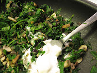 Spinach and Mushrooms - A healthy family recipe