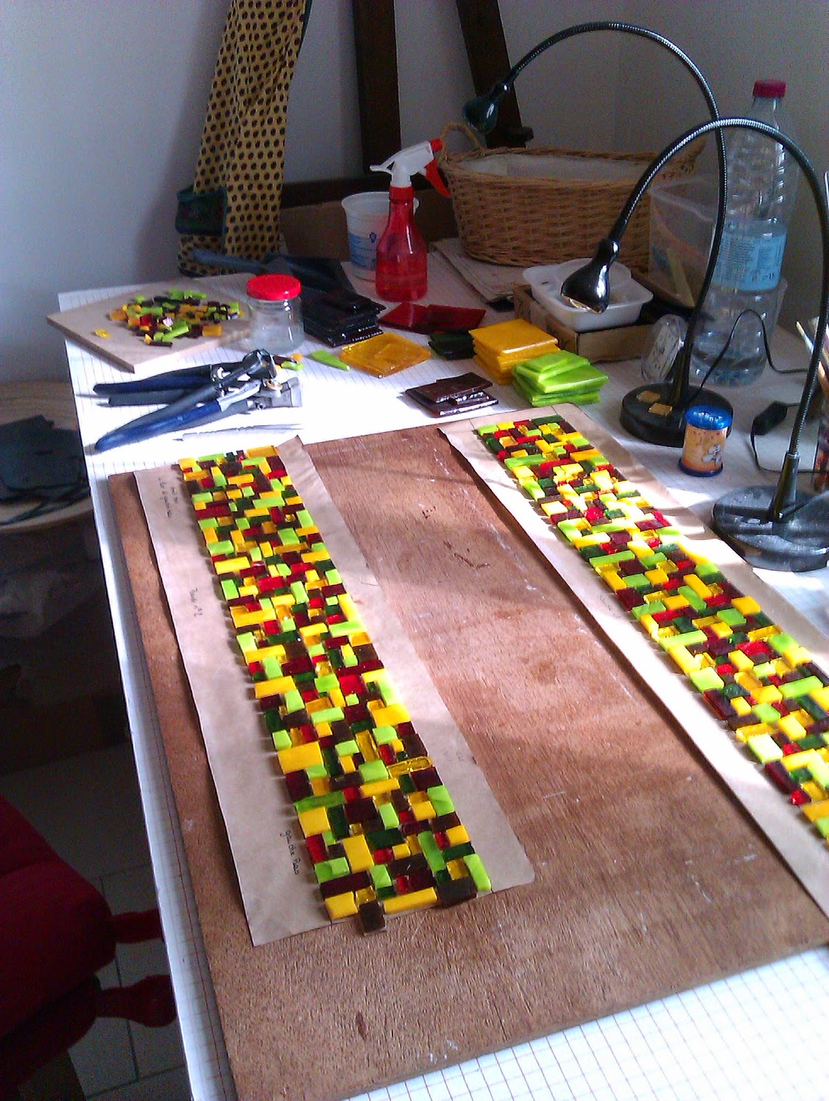 Le petit atelier d'isa: frise de salle de bains