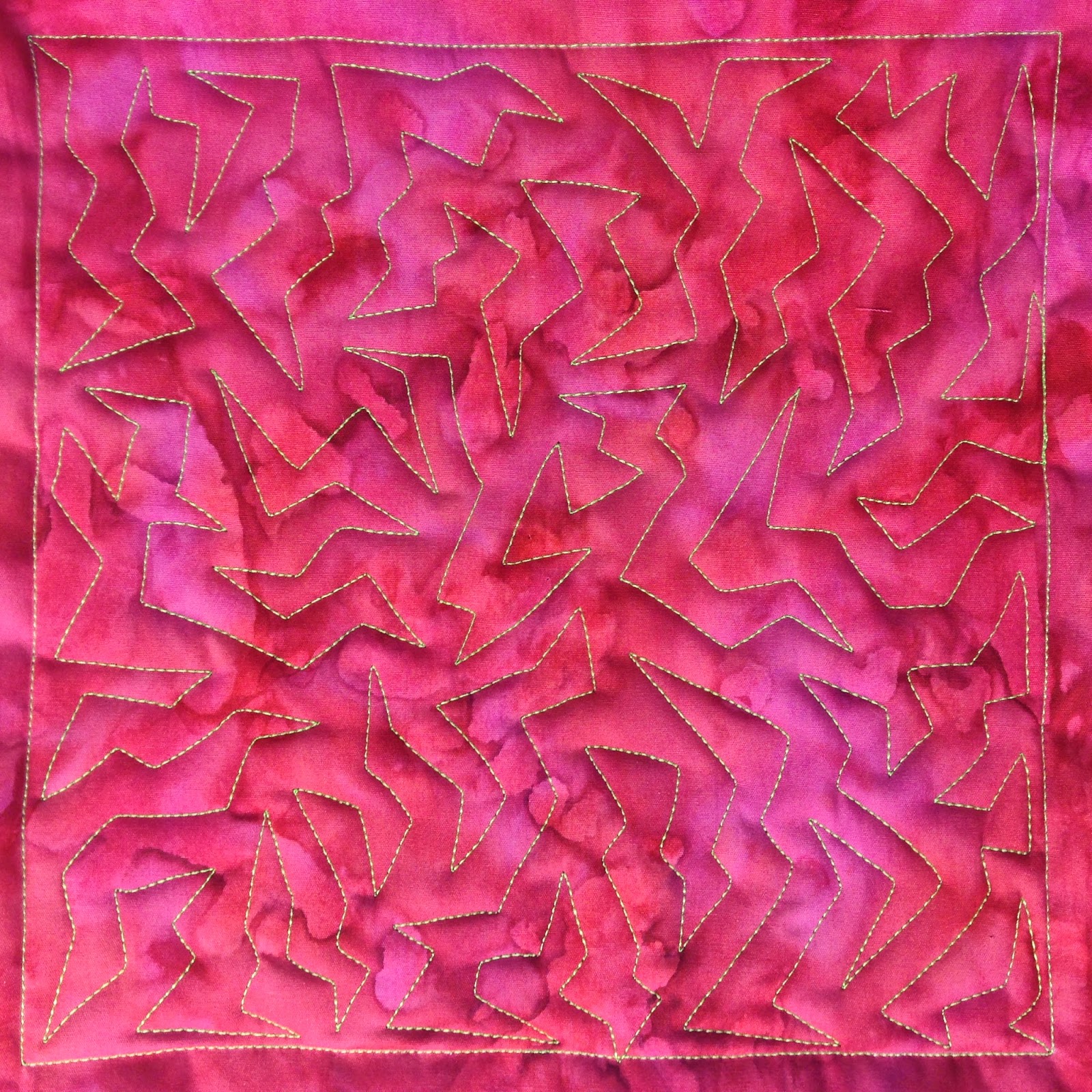 Zippling Free Motion Quilting Design