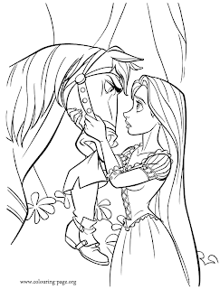 rapunzel coloring page