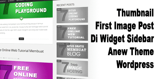 Thumbnail First Image Post Di Widget Sidebar Anew Theme Wordpress Thumbnail First Image Post Di Widget Sidebar Anew Theme