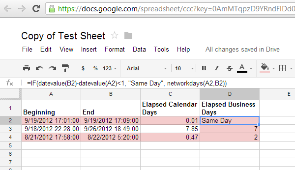 igoogledrive google spreadsheet elapsed business days google sheets days between dates