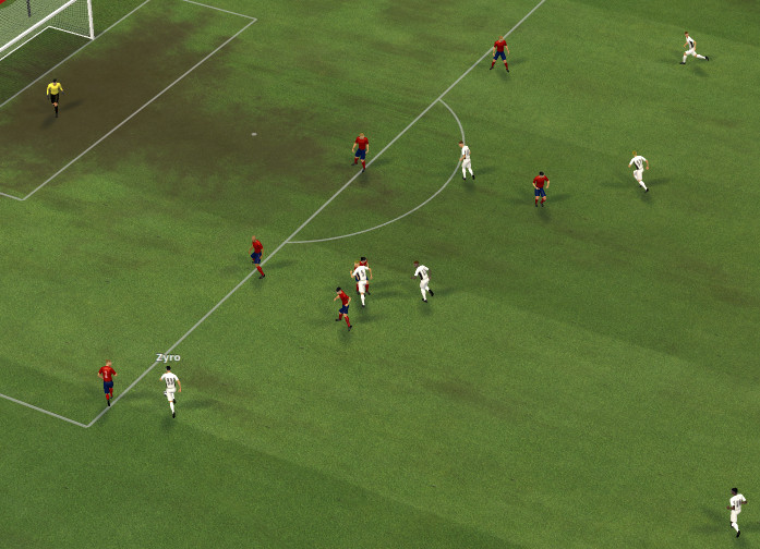 Attacking play: Players rushing into final third attacking play: Players rushing into final third