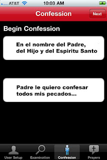 Confesión pecados desde celular