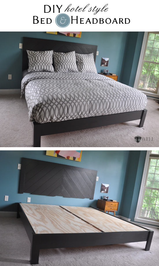 DIY: Hotel Style Headboard & Platform Bed - inkWELL Press