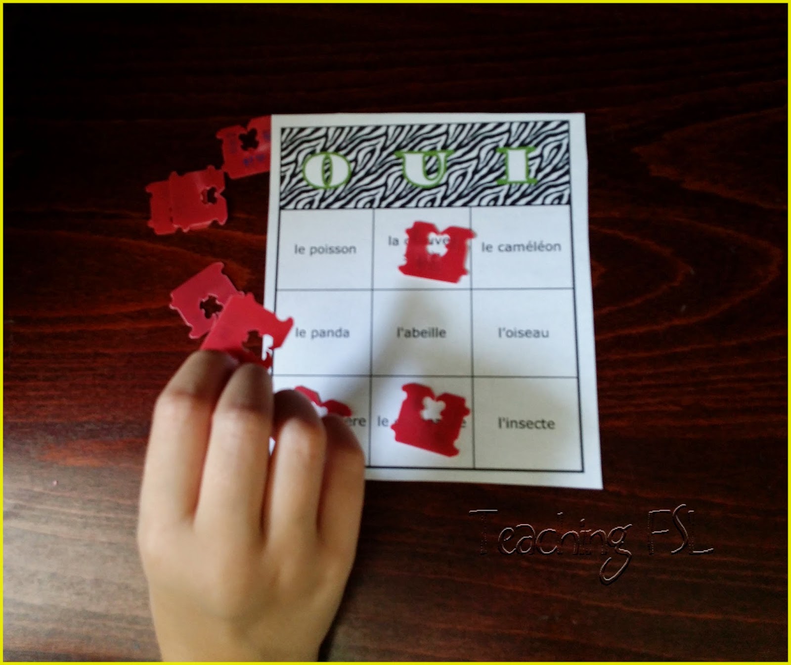 Teaching FSL Free Bingo Chips August's Bright Idea