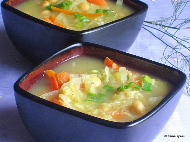 Cabbage-Chickpea Soup