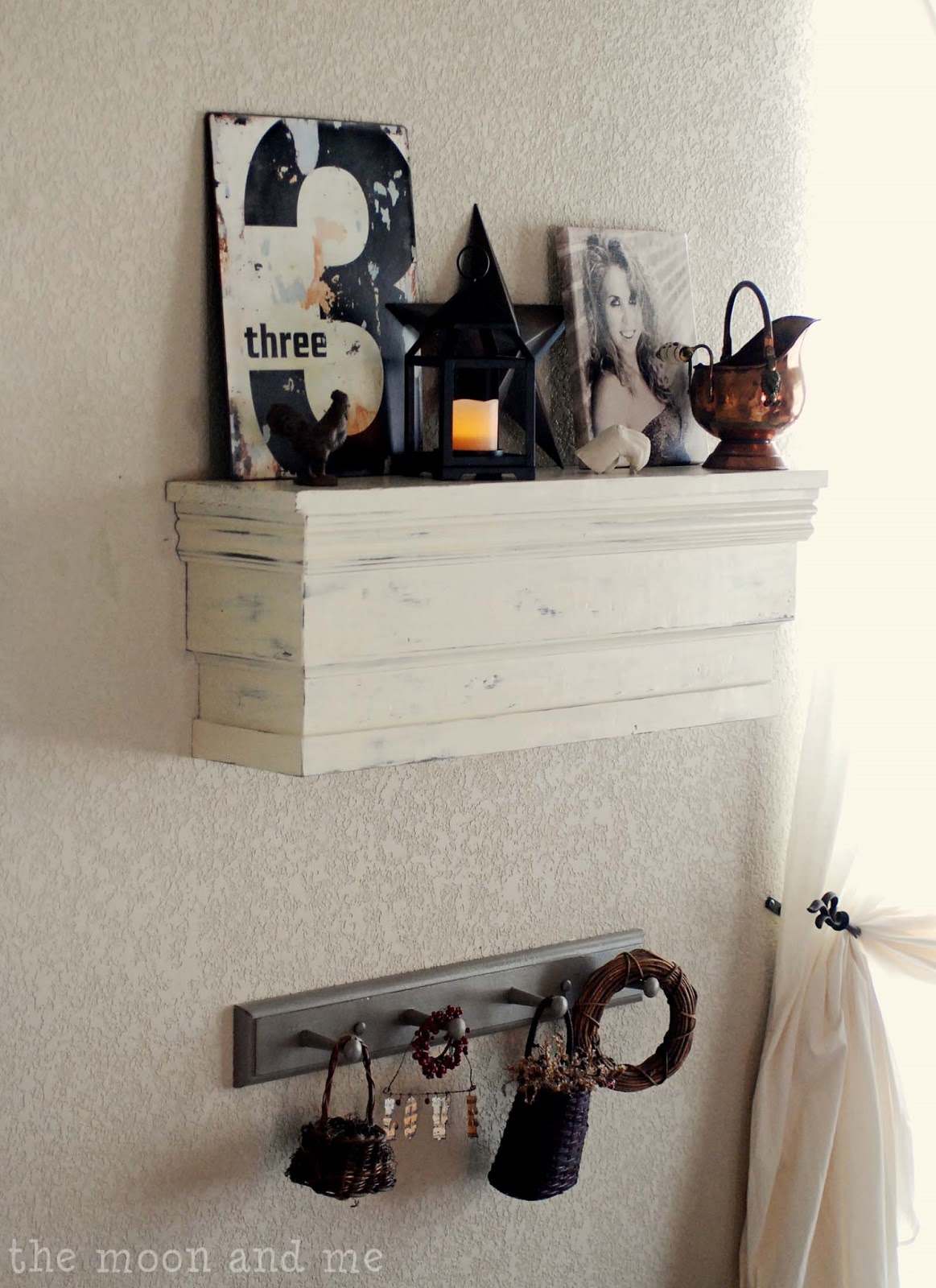 The Moon and Me How To Build A Chunky Salvage Style Shelf
