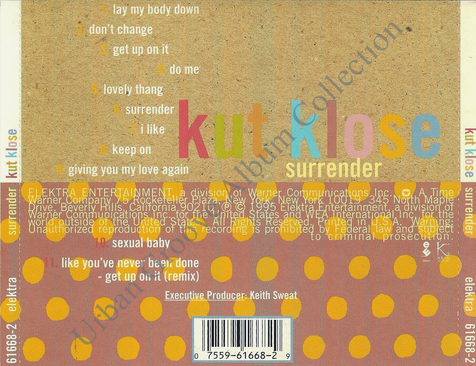 Urban Groove Album Collection Kut Klose Surrender (1995) R&B Group