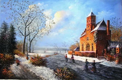 Classical Landscape Oil Painting Wallpaper Frames Collection Classical Landscape Oil Painting Wallpaper