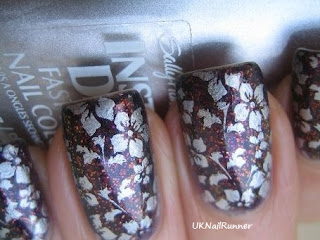Ozotic 530 stamped with Sally Hansen Insta-dri Silver Sweep Ozotic 530 stamped with Sally Hansen Insta-dri Silver SweepOzotic 530 stamped with Sally Hansen Insta-dri Silver Sweep