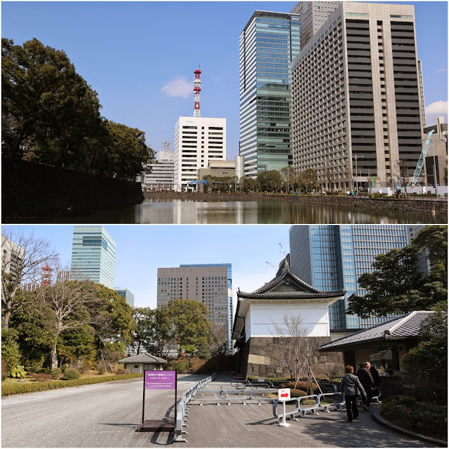 Imperial Palace East Garden is surrounded by skyscrapers in Marunouchi district of Tokyo, Japan Imperial Palace East Garden is surrounded by skyscrapers in Marunouchi district of Tokyo, Japan