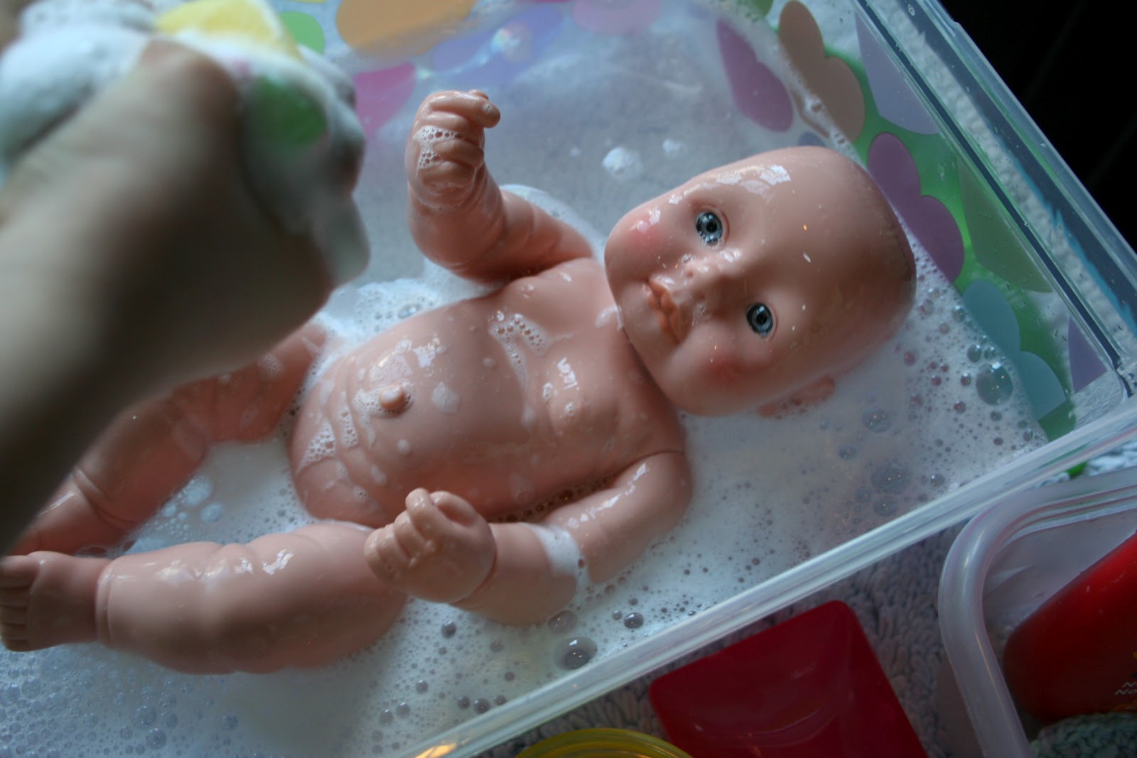 the art photo Washing Baby Dolls Water Play