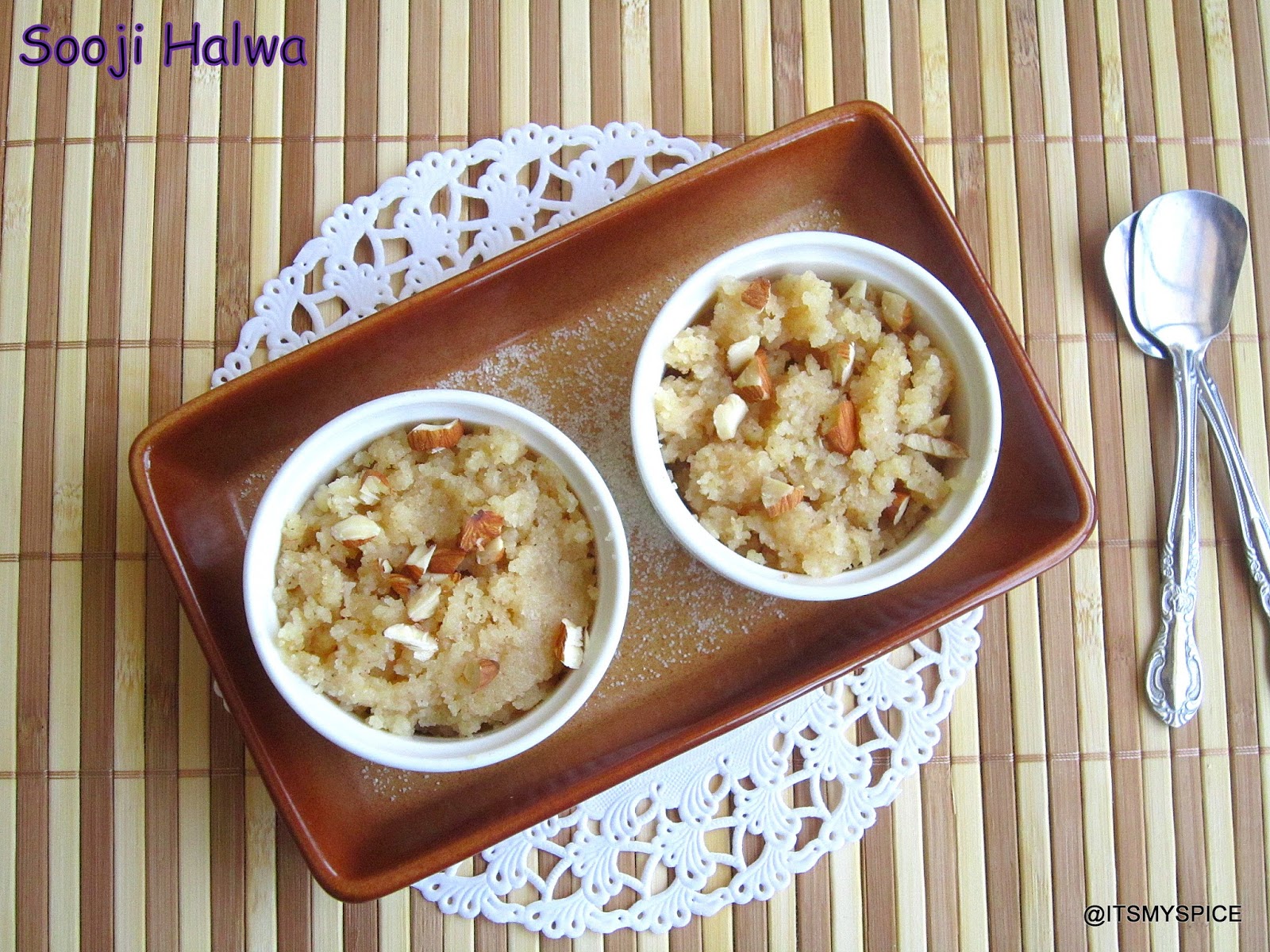 Sooji halwa an indian sweet made with semolina