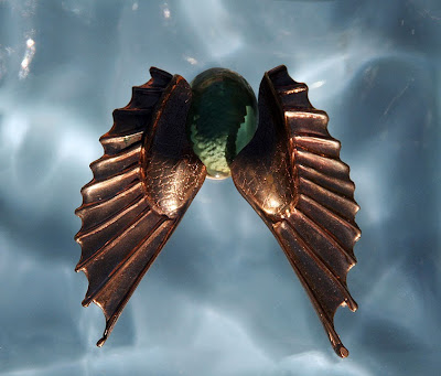 mermaid fin earrings by alex streeter