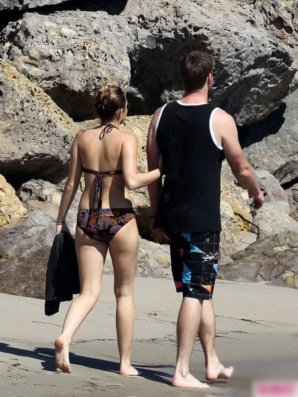 Miley Cyrus Black Bikini