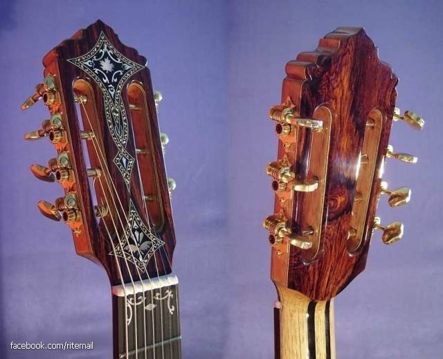 Seven-string guitar called the "Russian guitar" or "gypsy guitar."