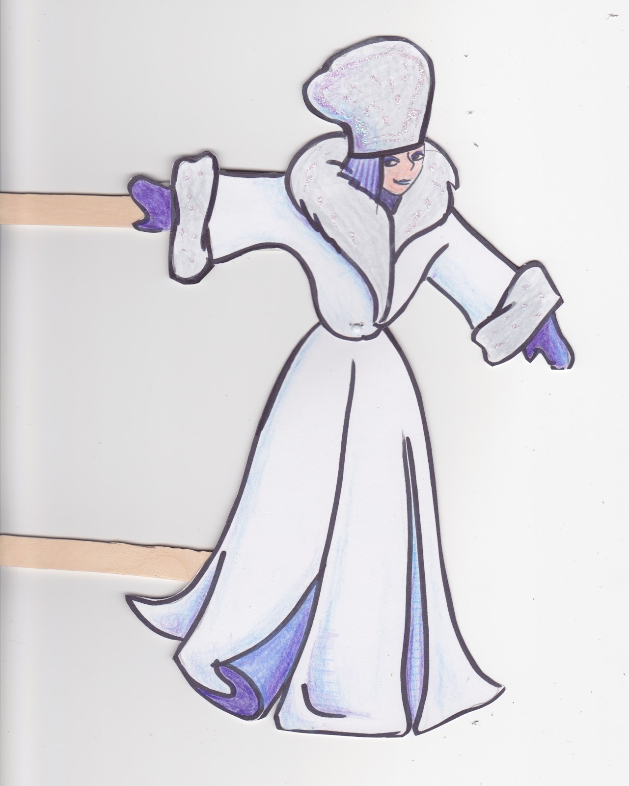 A day with the Snow Queen, Gerda and Kai