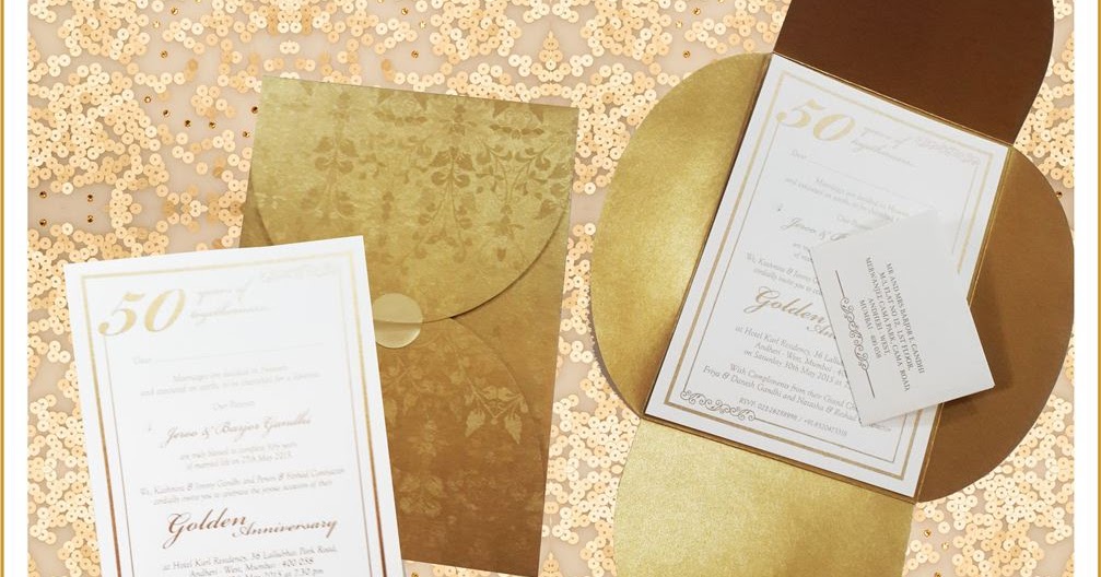ZINIA JC Invitation Design For Golden Anniversaries