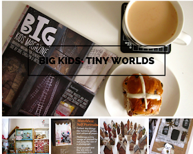 Mosaic of images of and from Big Kids Magazine: Tiny Worlds edition showing various small houses included.