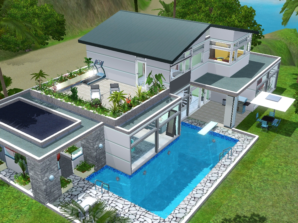 Las maté porque eran mías: Casa moderna sobre acantilado