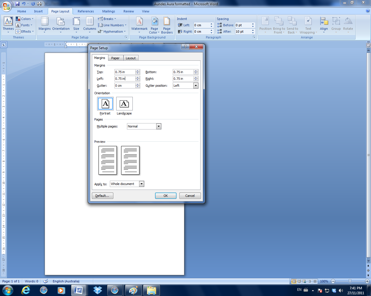Since My Book Is More Than 151 Pages And Less 400 Ill Be Using 75 In Margins All Around Just To Keep It Simple