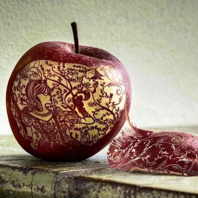 Amazing apple carving