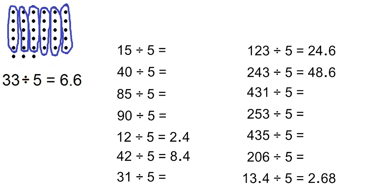 MEDIAN Don Steward Mathematics Teaching Dividing By 5