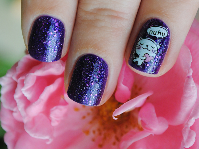 Born Pretty Store Cat Water Nail Decals