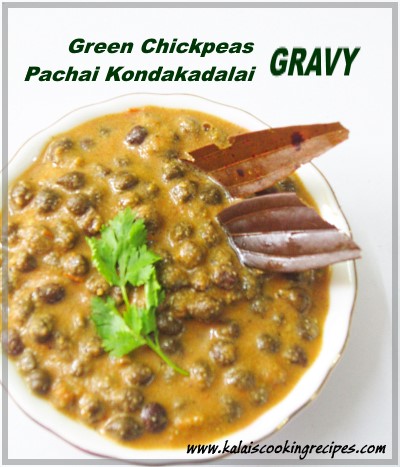 green chickpeas gravy