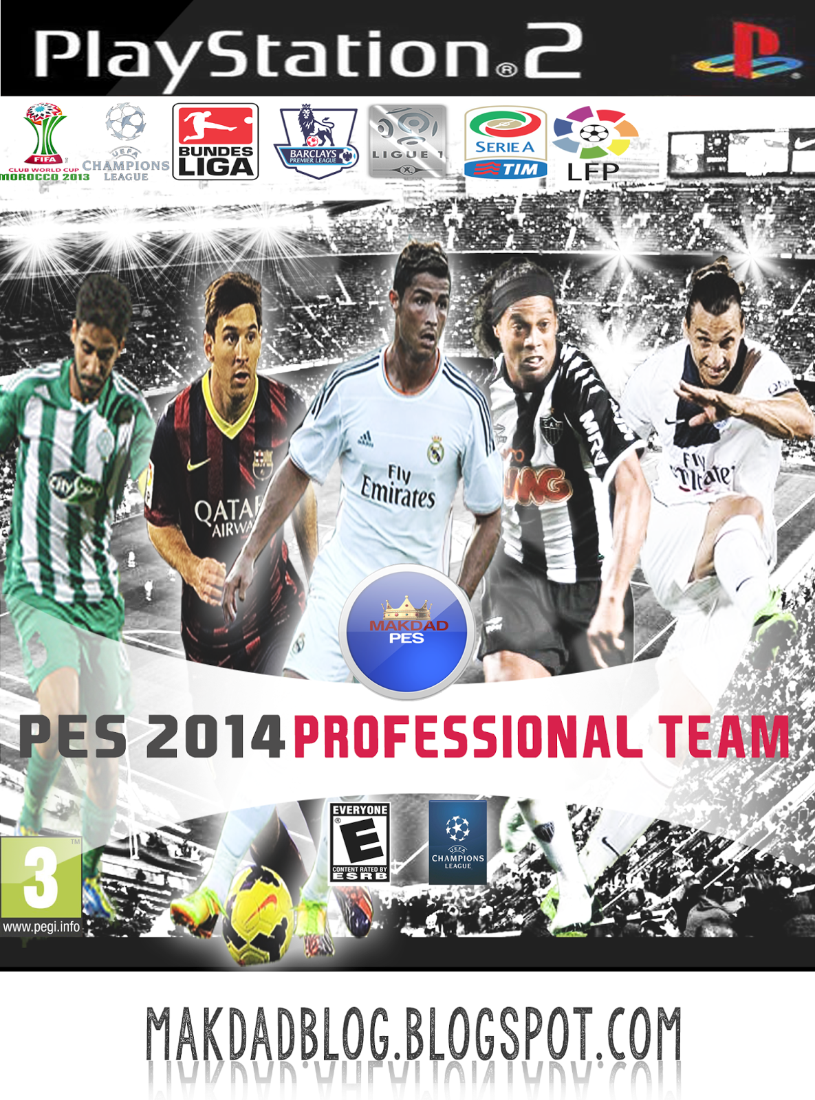 Pes 2014 Ps2 Professional Team الاصدار القادم من مدونة مقداد Cover+game2