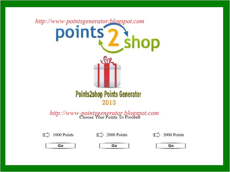 Points Generator 2013 Points Generator