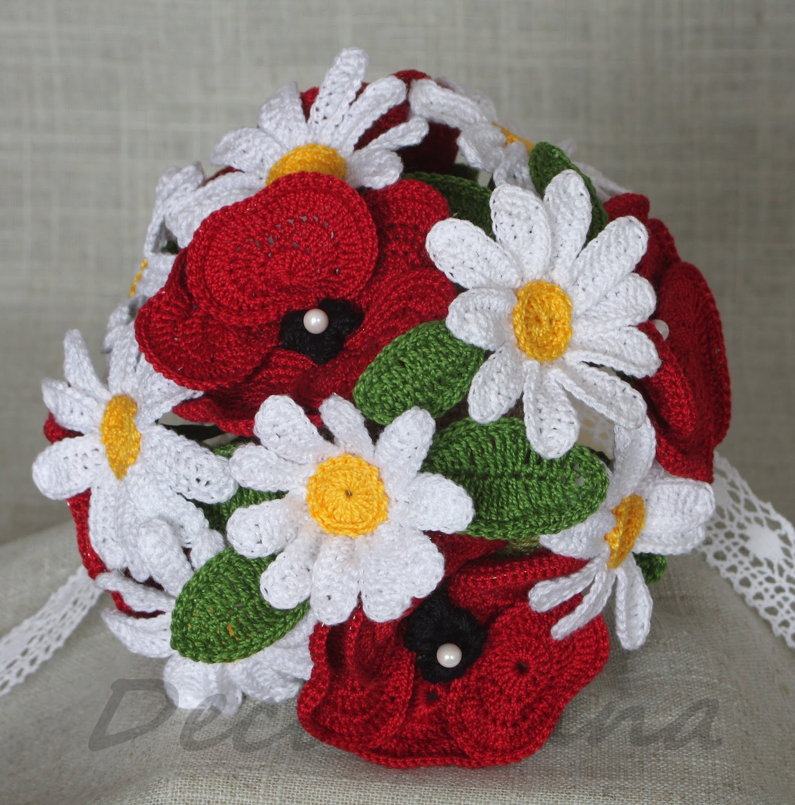 DecorAnna Bukiet ślubny z kwiatów polnych Wildflowers wedding bouquet.