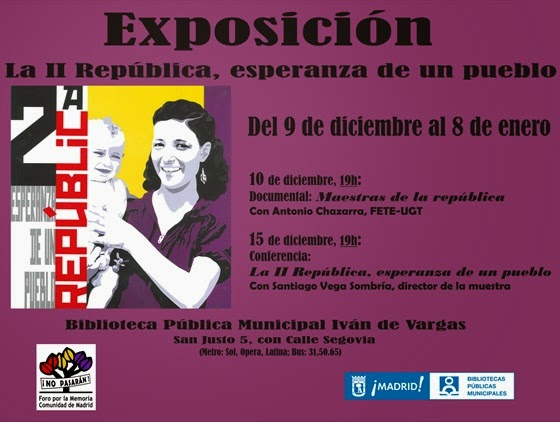 Exposición La República 9 dic a 8 enero