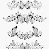 Floral borboletas em vetor no corel draw