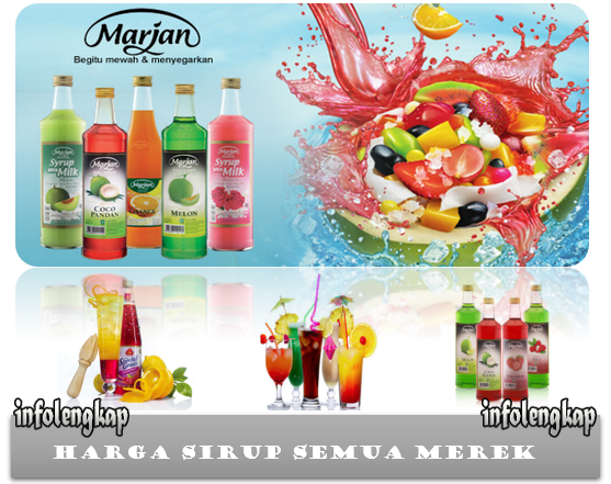 Harga Sirup Marjan, ABC, Sunquick, Indofood, Tjampolai, Monin