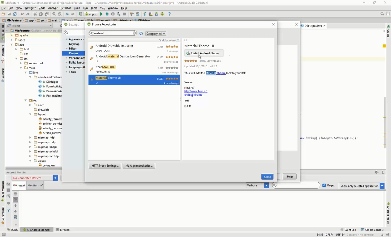 theme android studio