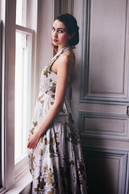 Helena's own 1950s vintage inspired dress for HVB vintage wedding blog